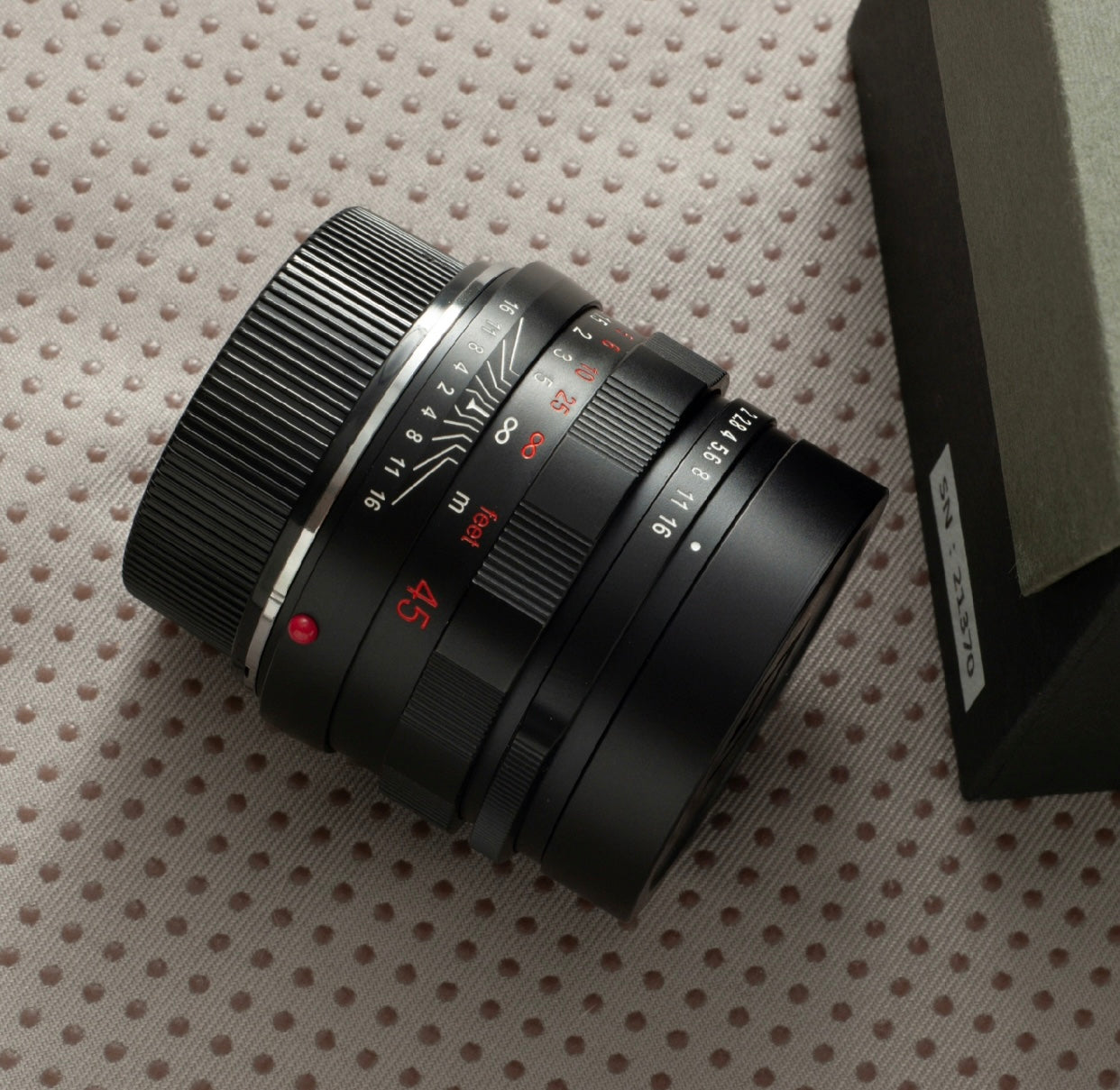 Funleader Contax G45 F2 lens black paint chrome converted For Leica M mount