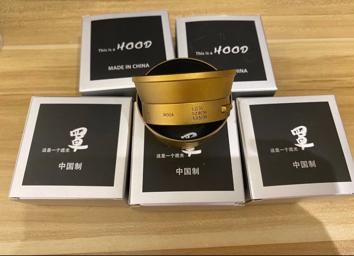 Light lens lab Lens Hood IROOA 35mm 50mm F2 F2.8 F3.5 fits for 39mm thread