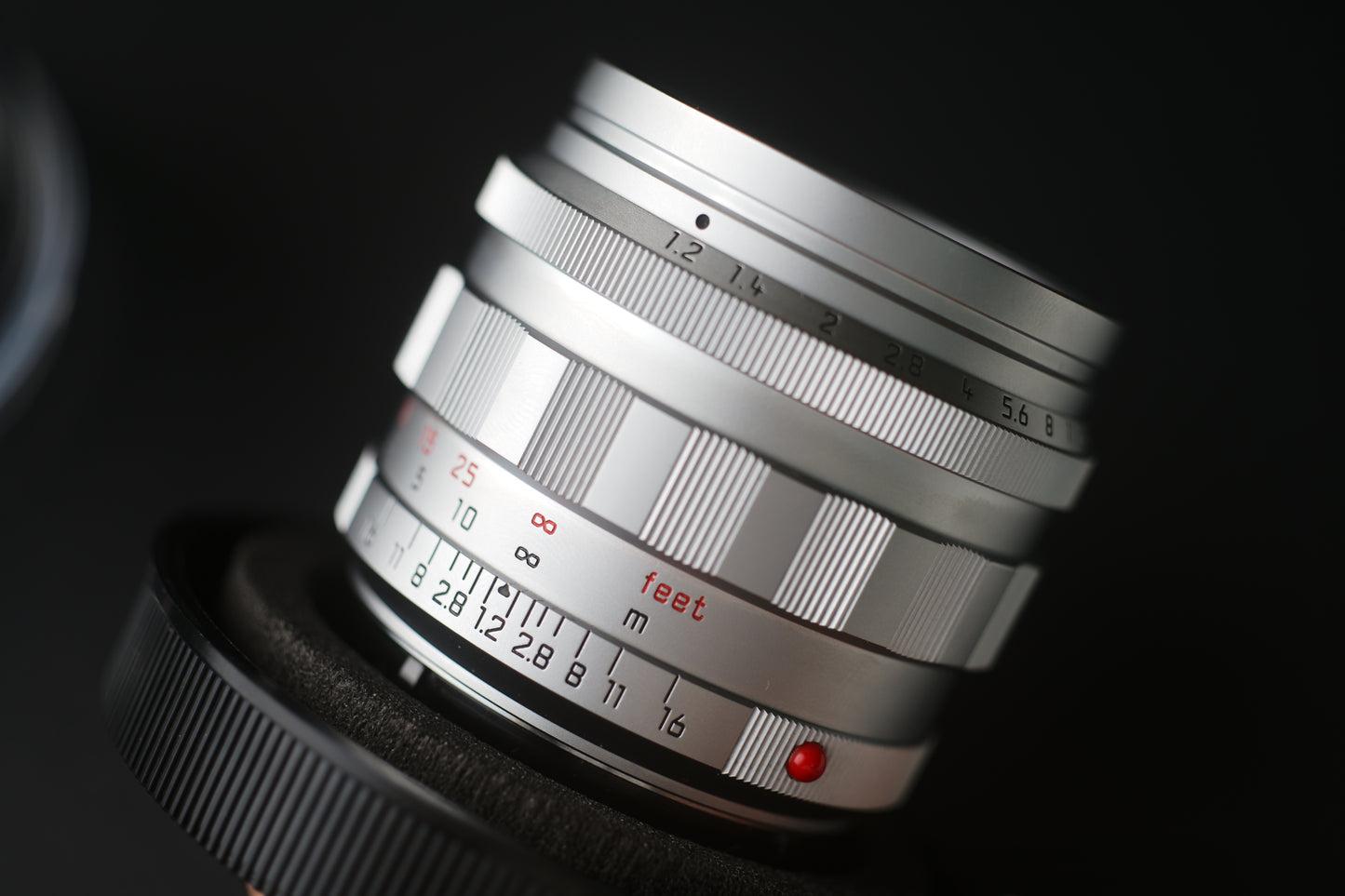 Leica 50mm F1.2 ASPH repainted in silver chrome 8868 LUCKY NUMBER