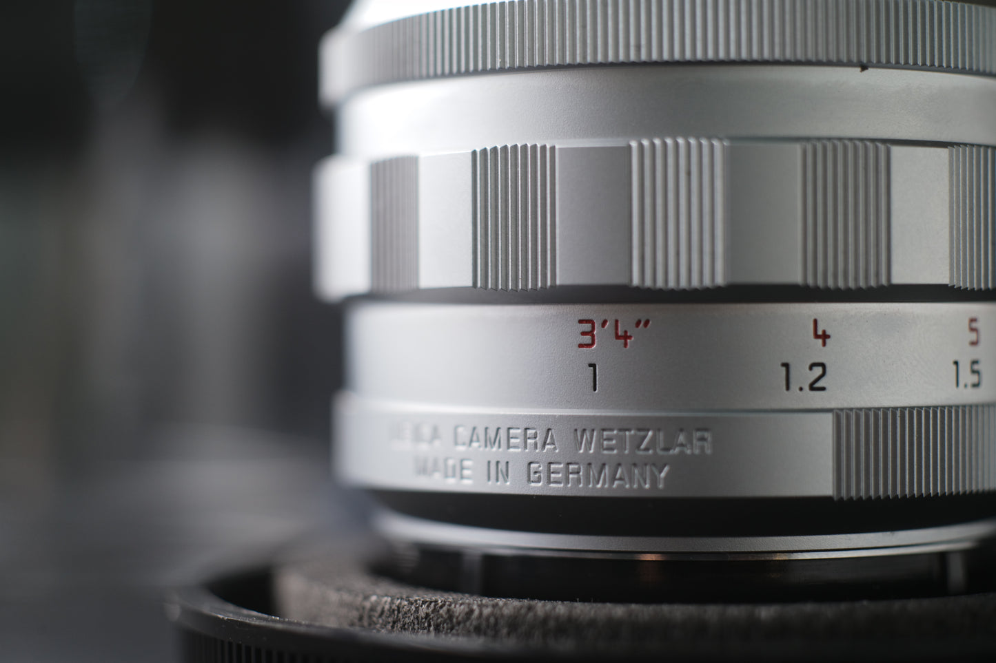 Leica 50mm F1.2 ASPH repainted in silver chrome 8868 LUCKY NUMBER