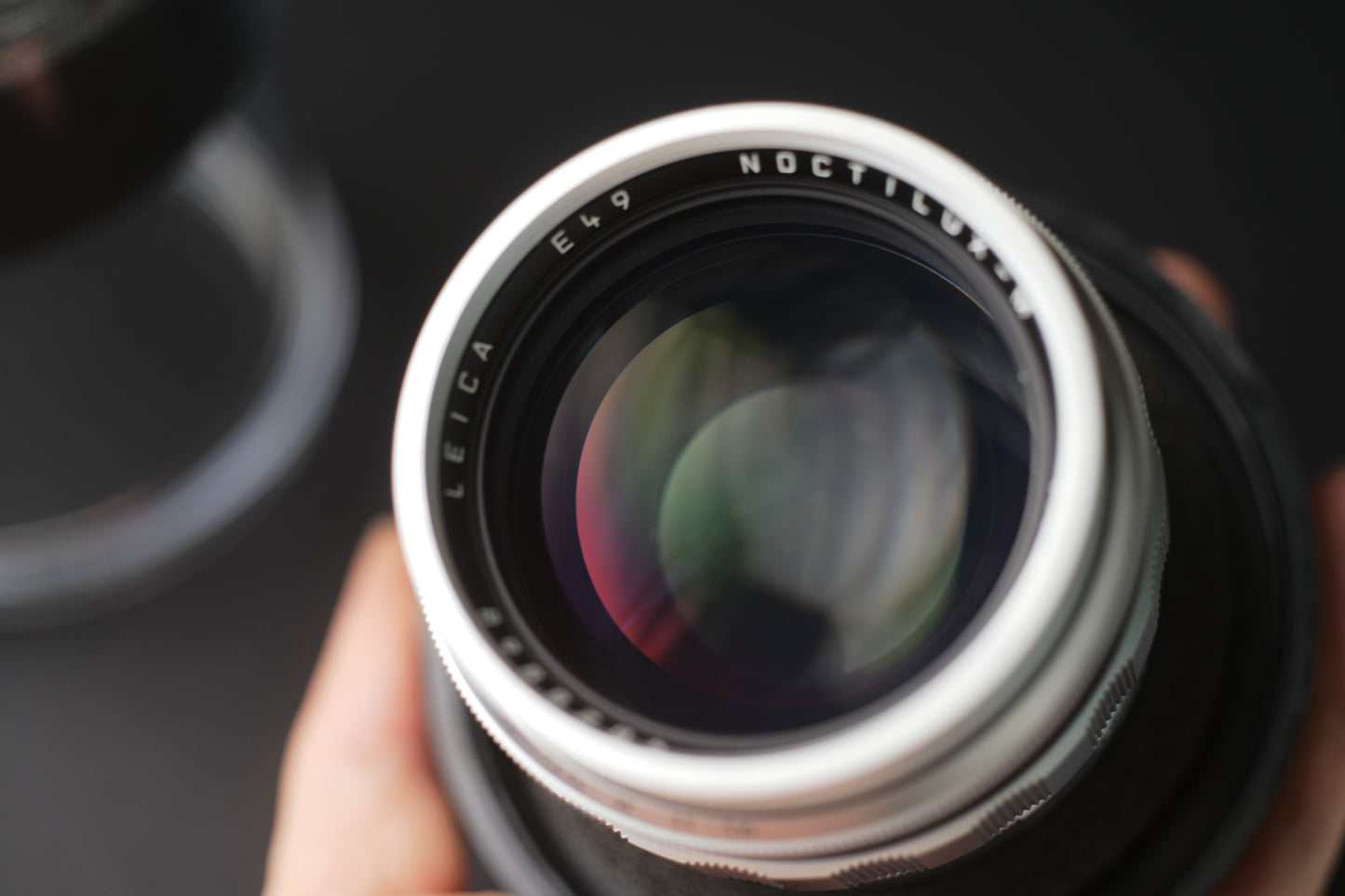 Leica 50mm F1.2 ASPH repainted in silver chrome 8868 LUCKY NUMBER