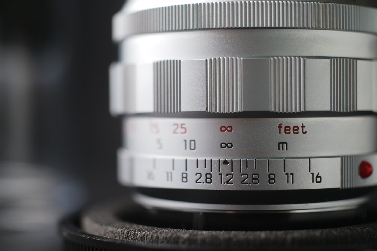 Leica 50mm F1.2 ASPH repainted in silver chrome 8868 LUCKY NUMBER
