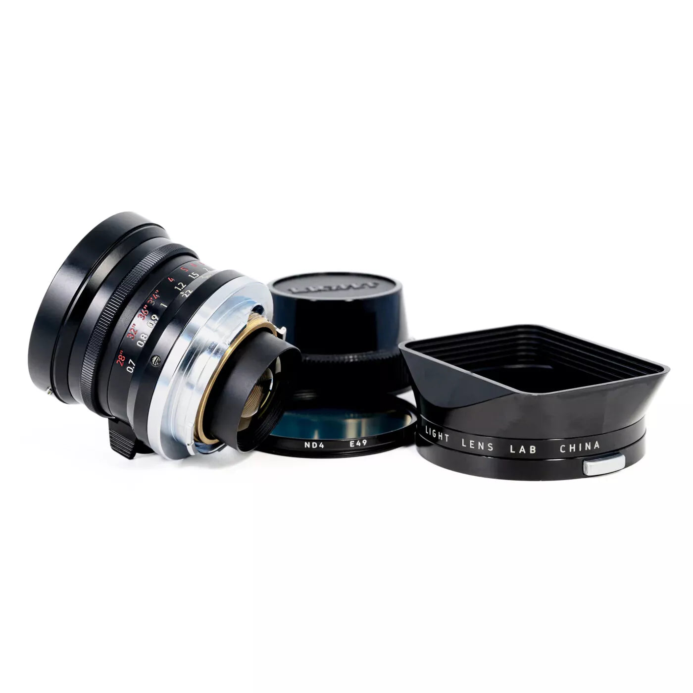 Light lens lab 28mm F2.8 Lens Nine Element Elmarit Rangefinder Leica M M6 Black