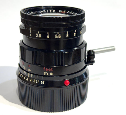 Leica Leitz 50mm F2 Summicron Black Repainted by Kanto Japan