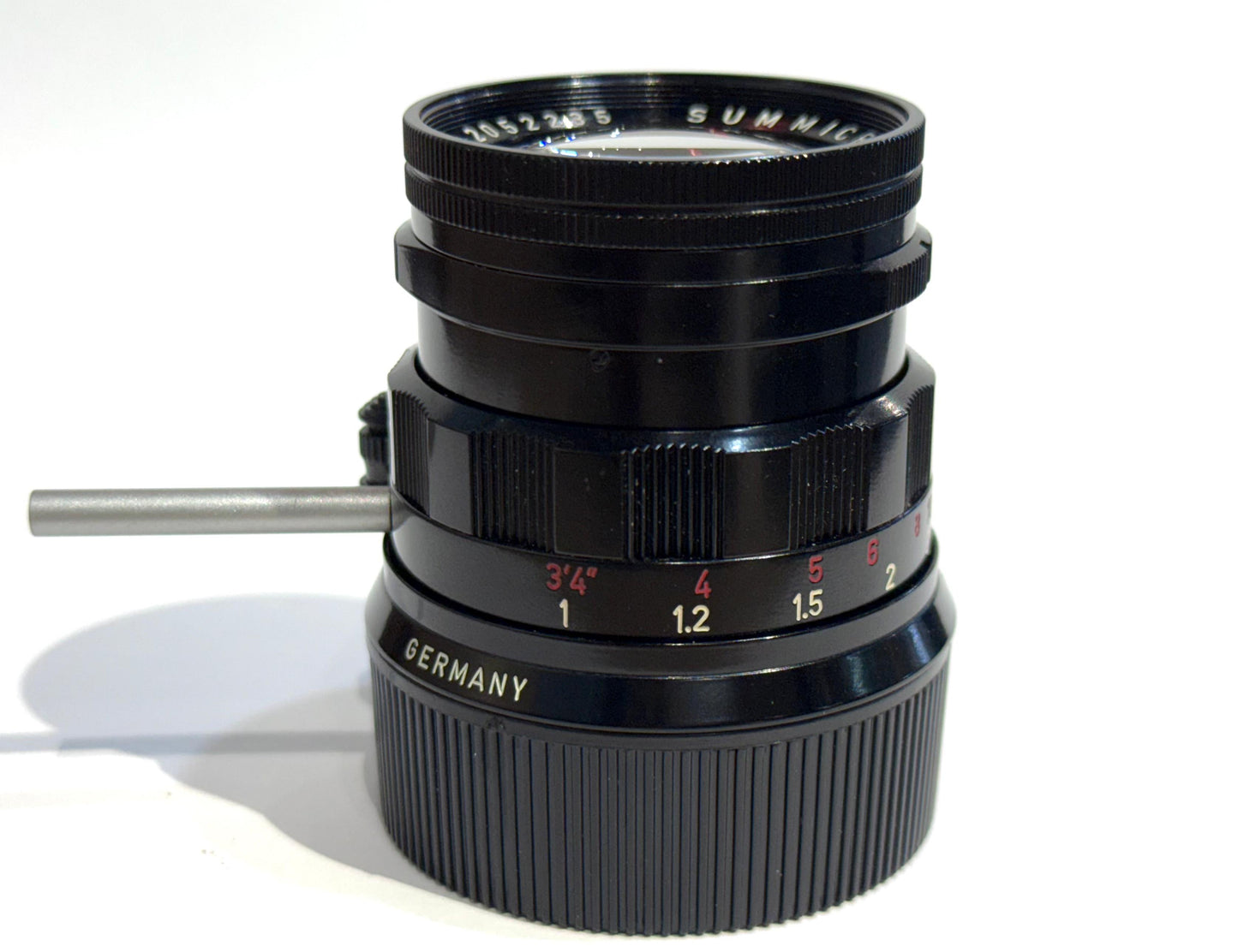 Leica Leitz 50mm F2 Summicron Black Repainted by Kanto Japan