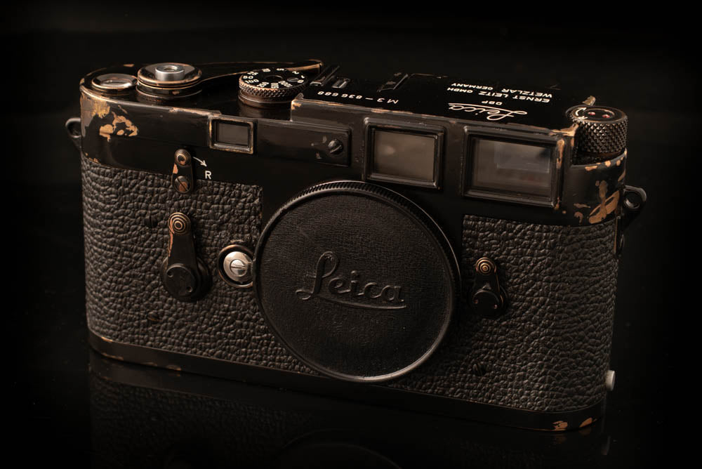 LEICA M3 All Black Dial RANGEFINDER FILM CAMERA REPAINT  Brass2Black