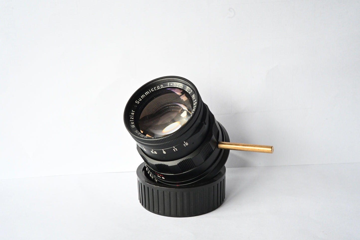 Leica SUMMICRON 50mm F2 Rigid Black Repaint **M3D Style