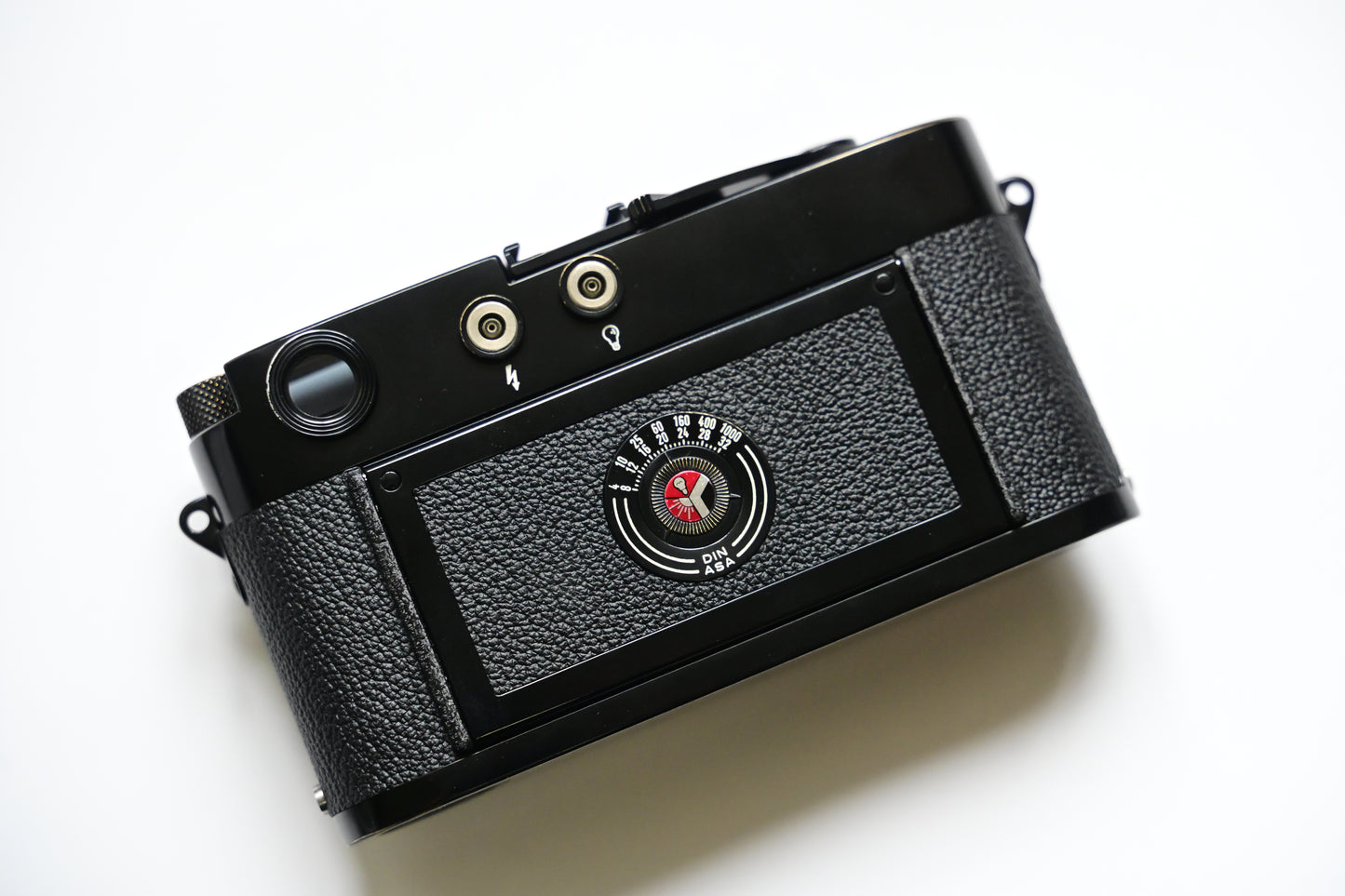 Leica M3 Kanto Black Paint semi-glossy in all black finish Buddha Brass lugs