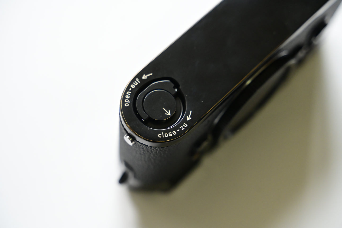 Leica M3 Kanto Black Paint semi-glossy in all black finish Buddha Brass lugs