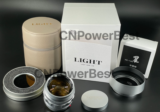 Light Lens Lab 50mm f/1.2 ASPH "1966" Leica Noctilux 50mm F1.2 AA Silver Chrome