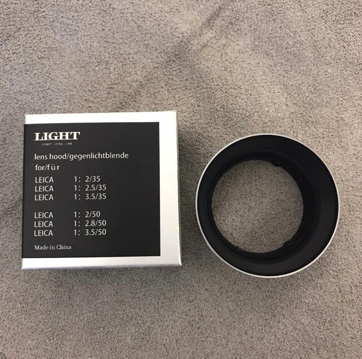 Light lens lab Lens Hood IROOA 35mm 50mm F2 F2.8 F3.5 fits for 39mm thread