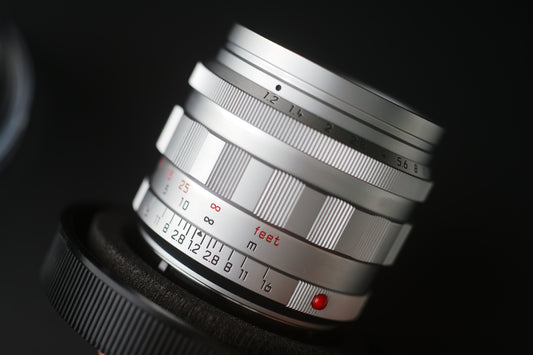 Leica 50mm F1.2 ASPH repainted in silver chrome 8868 LUCKY NUMBER