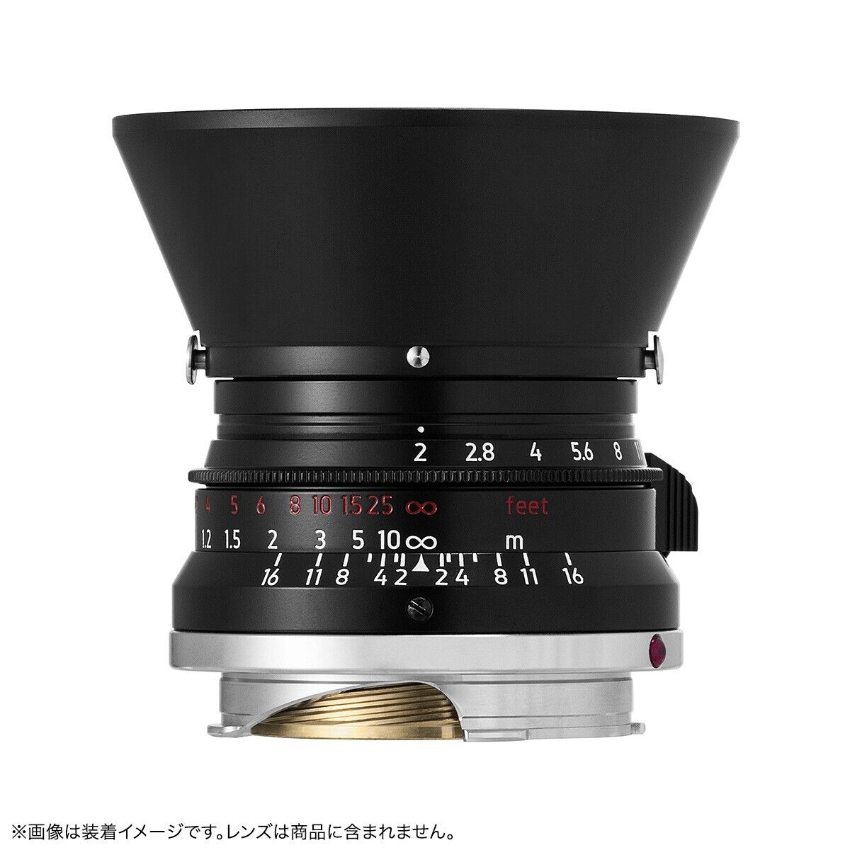 LIGHT LENS LAB Lens Hood L-E39-R (B) =Black=