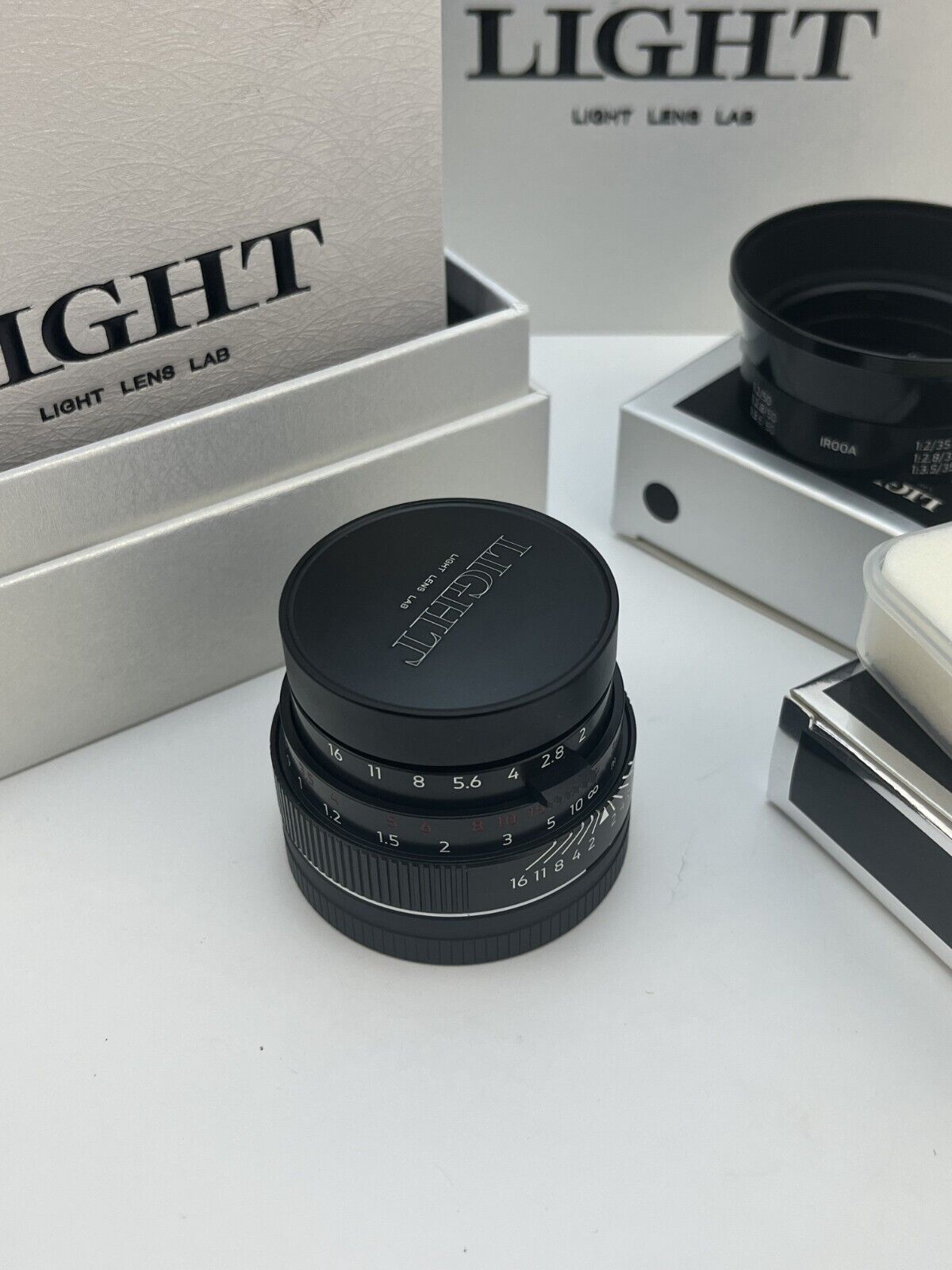 Light Lens Lab Elcan V3LC 50mm f/2 Black Paint LTM L39 w/L-M adapter+Hood+Filte