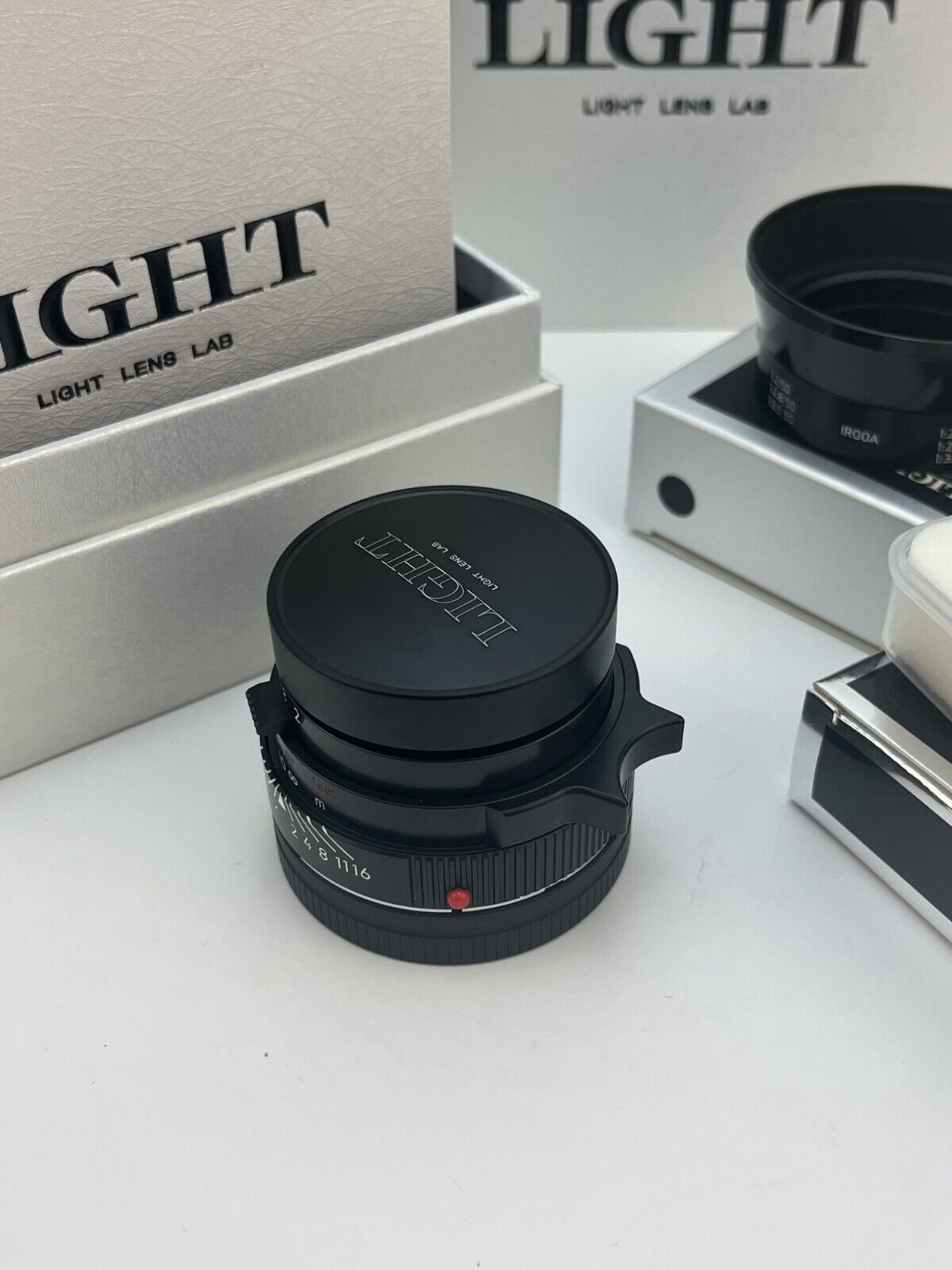 Light Lens Lab Elcan V3LC 50mm f/2 Black Paint LTM L39 w/L-M adapter+Hood+Filte