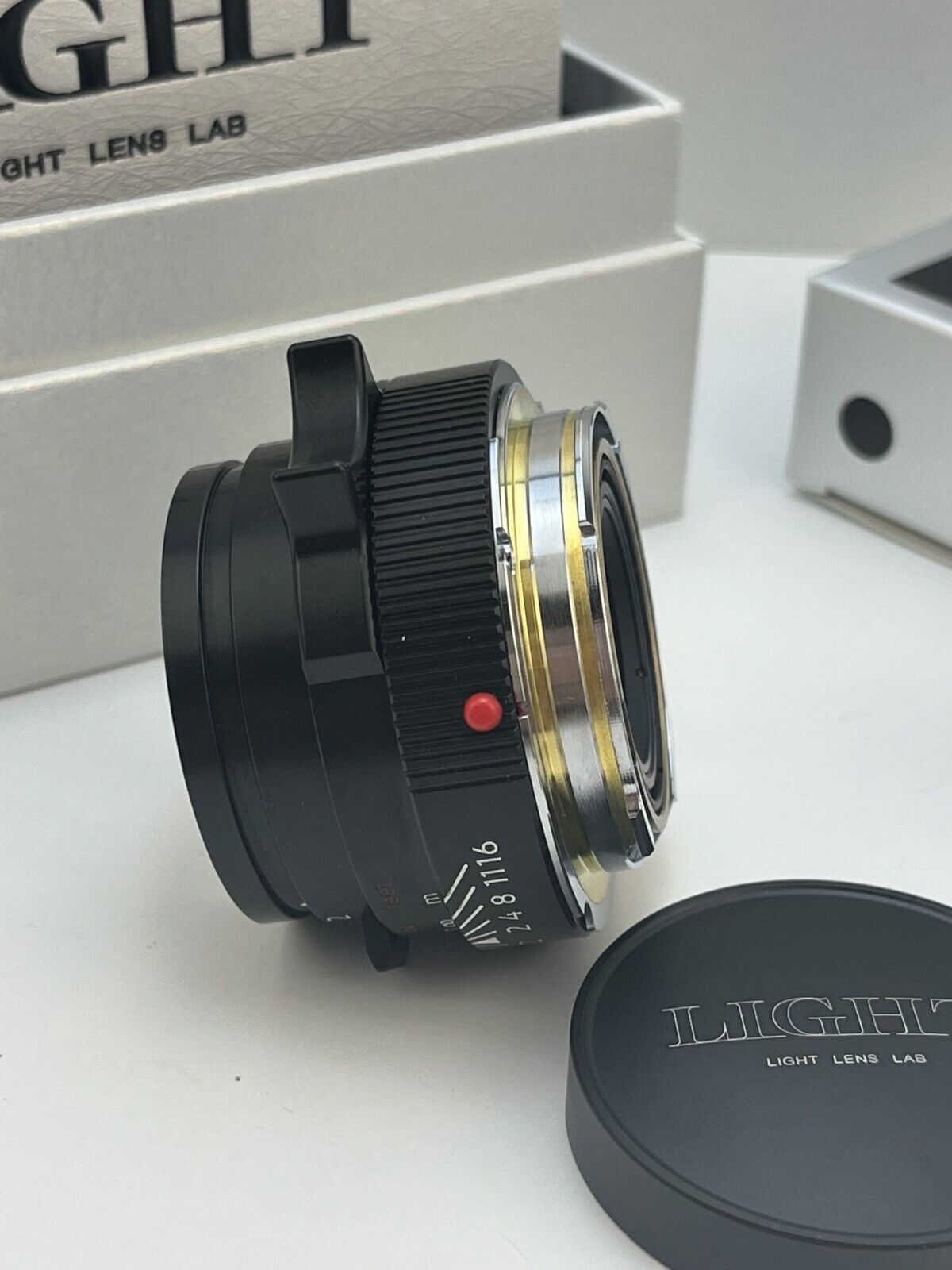 Light Lens Lab Elcan V3LC 50mm f/2 Black Paint LTM L39 w/L-M adapter+Hood+Filte