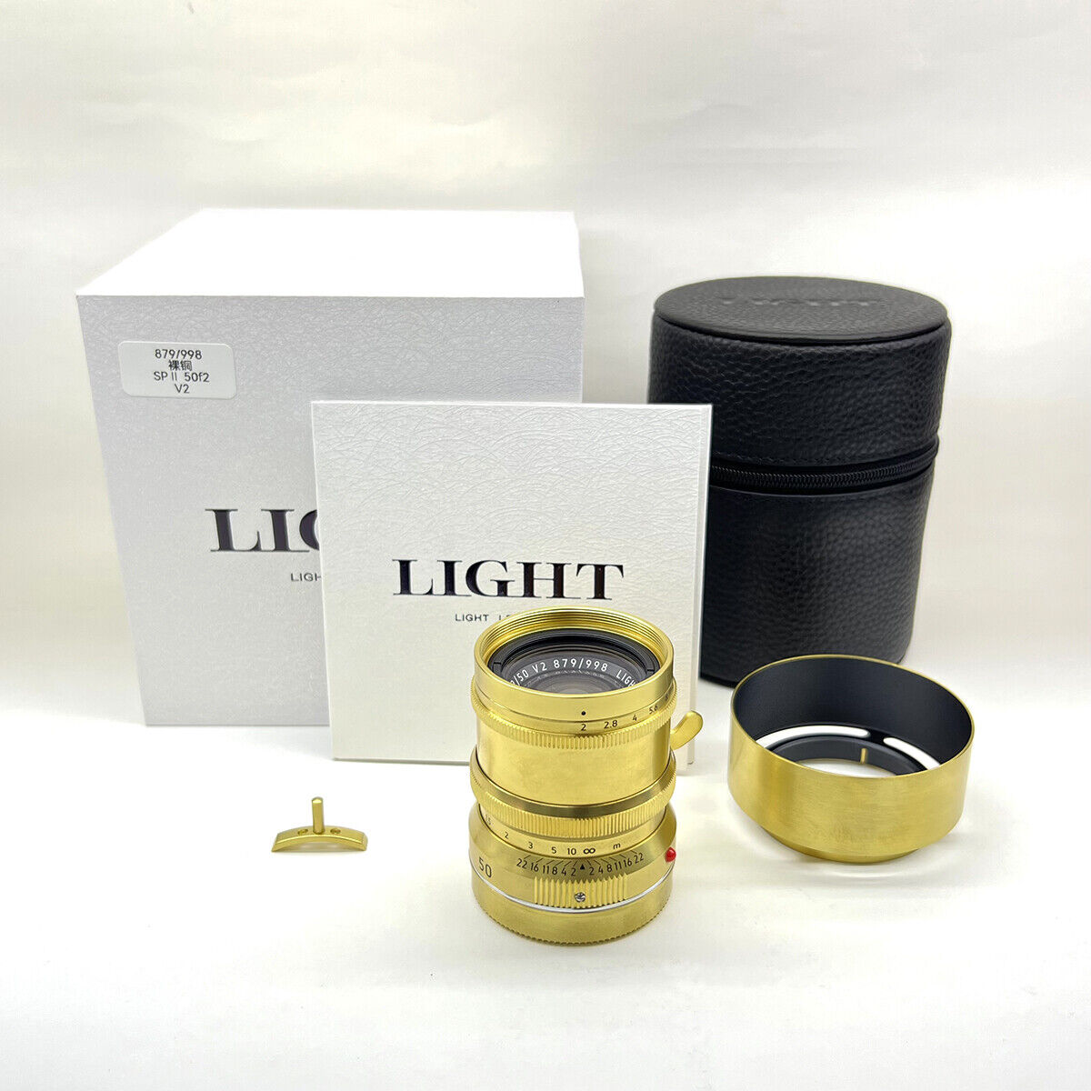 Light Lens Lab 50mm F2 Cooke Speed Panchro II Brass Gold Leica M M6 M240 M9