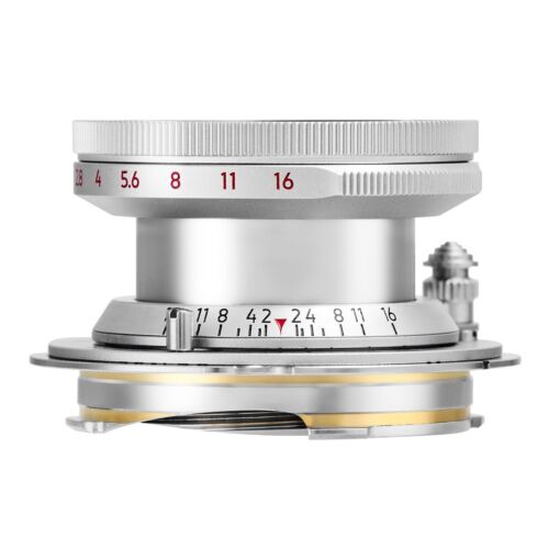 LIGHT LENS LAB LTM 35mm f/2 collapsible for L39 mount w/ LM ring =Silver=