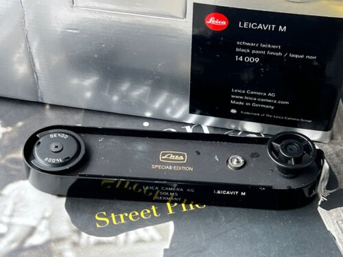 【Mint】Leica Leicavit M Black Paint 14009 with custom engraving