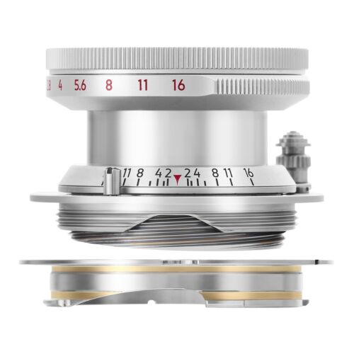 LIGHT LENS LAB LTM 35mm f/2 collapsible for L39 mount w/ LM ring =Silver=