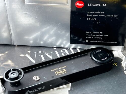 【Mint】Leica Leicavit M Black Paint 14009 with custom engraving